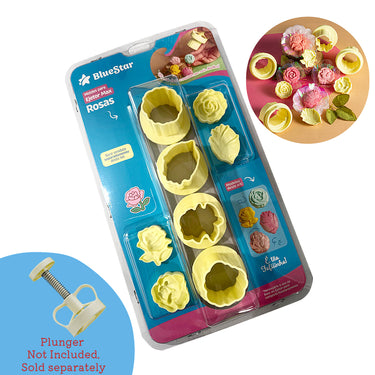 Brigadeiro Ejector Molds 4 designs Set (Roses) BlueStar